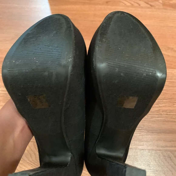 Call It Spring Black Faux Suede Platform Heels - Picture 4 of 11